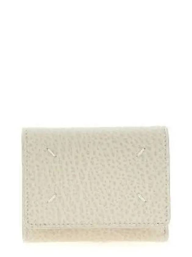 Zip Compact Tri-Fold Half Wallet Ivory - MAISON MARGIELA - BALAAN 2