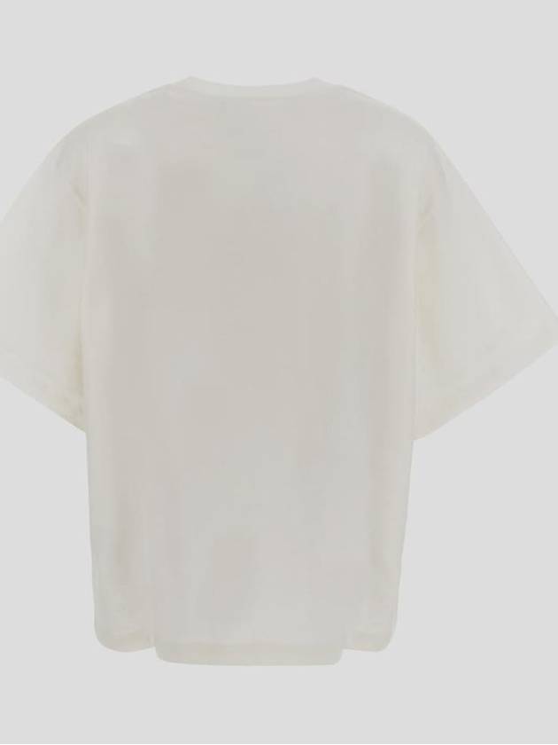 Logo T-Shirt Porcelain - JIL SANDER - BALAAN 3