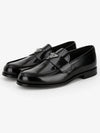 Brushed Leather Loafers Black - PRADA - BALAAN 3