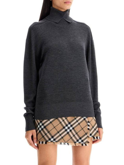 high-neck wool pullover sweater - BURBERRY - BALAAN 2