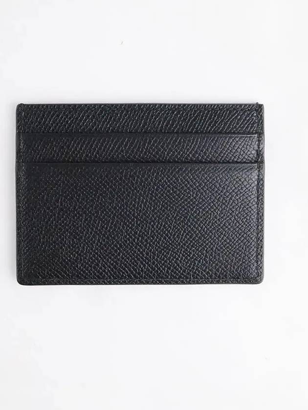 TB Logo Leather Card Wallet Black - BURBERRY - BALAAN 3