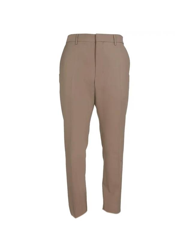 Men's Cigarette Fill Straight Pants Beige - AMI - BALAAN.