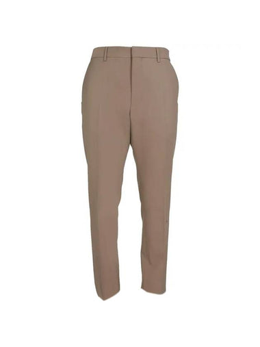 Men's Cigarette Fill Straight Pants Beige - AMI - BALAAN 1