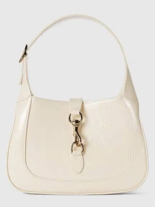 Jackie Small Shoulder Bag Ivory Patent Leather 782849AADHF9589 - GUCCI - BALAAN 2