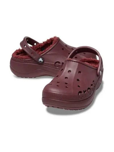 WOMEN S BAYA PLATFORM LINED CLOG BUR 23FWCL208708 - CROCS - BALAAN 1