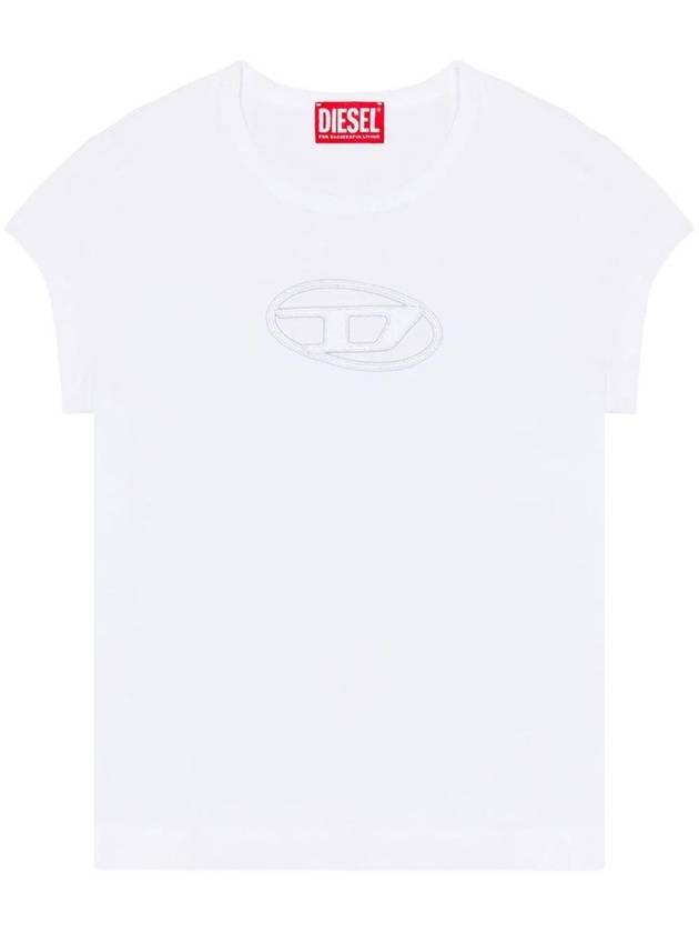 Diesel `T-Angie` T-Shirt With `Oval-D` Laser-Cut - DIESEL - BALAAN 1