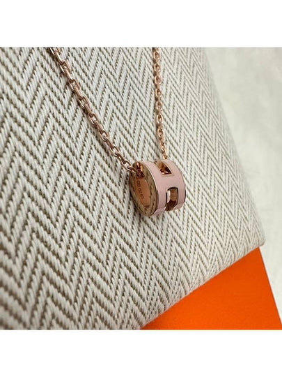 24 Years Women s Pop Ache Mini Necklace Rose Gold Pink - HERMES - BALAAN 2