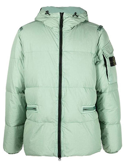 Men's Wappen Patch Crinkle Wraps Padding Sage - STONE ISLAND - BALAAN 2