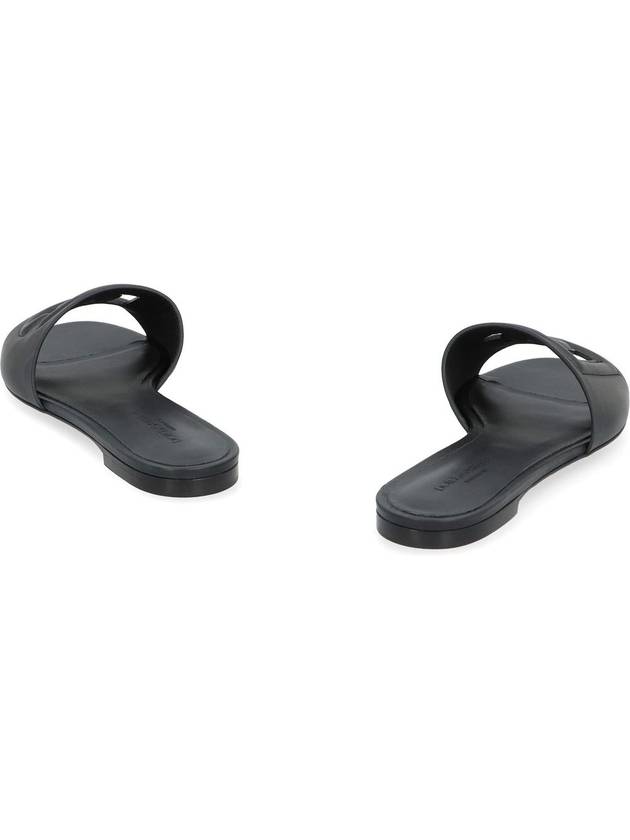 DG Millennial Logo Slippers Black - DOLCE&GABBANA - BALAAN 5