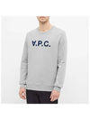 Men's VPC Logo Print Crew Neck Sweatshirt Grey - A.P.C. - BALAAN 6