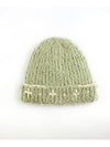 Flower Hand Stitched Beanie LIGHT GREEN Women s - RUBATI - BALAAN 1