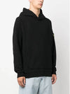 Garment Dyed Hoodie Black - STONE ISLAND - BALAAN 4