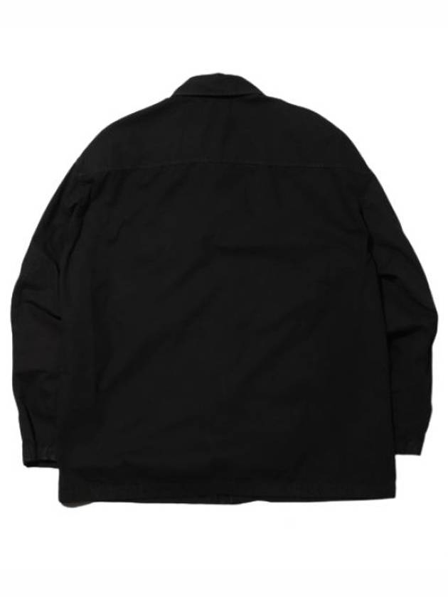 Old Treatment Over Long Sleeve Shirt Black - STONE ISLAND - BALAAN 3