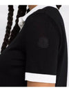 Arm Logo Patch Polo Shirt Black White - MONCLER - BALAAN 6