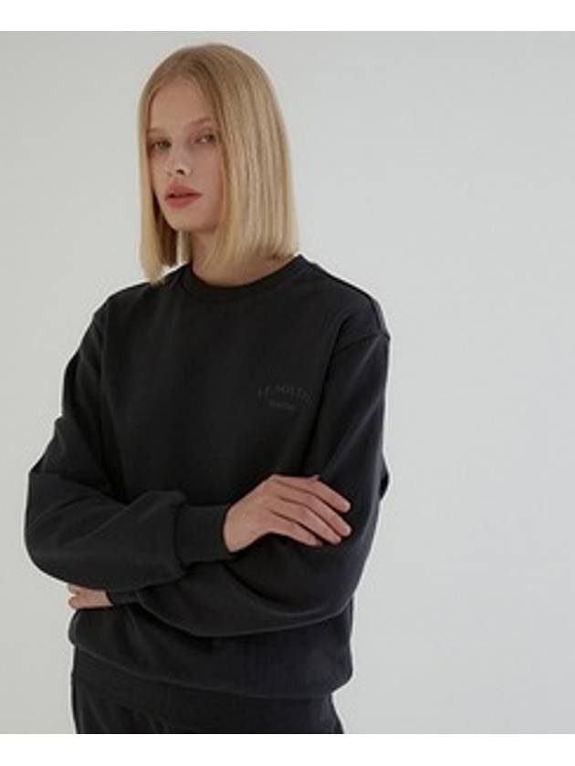 Luster Signature Sweat Shirt Charcoal - LE SOLEIL MATINEE - BALAAN 3