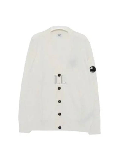 Lens Cotton Cardigan White - CP COMPANY - BALAAN 2