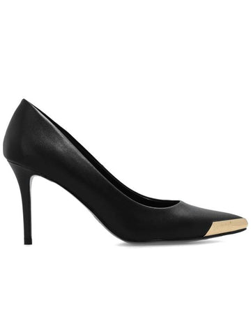 Versace Jeans Couture Leather Pumps, Women's, Black - VERSACE - BALAAN 1