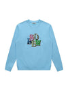 Men's Logo Graphic Sweatshirt Light Blue SW23PTS04LL - SOLEW - BALAAN 1