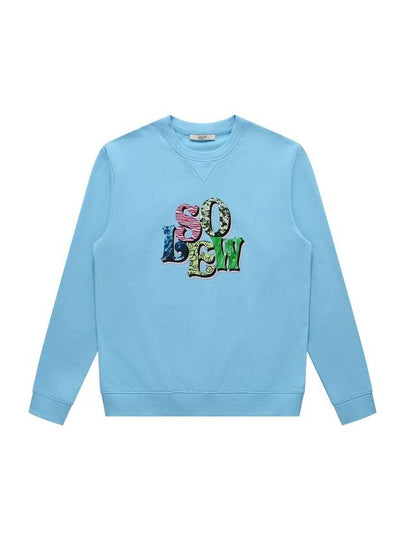 Logo Graphic Sweatshirt Light Blue - SOLEW - BALAAN 2