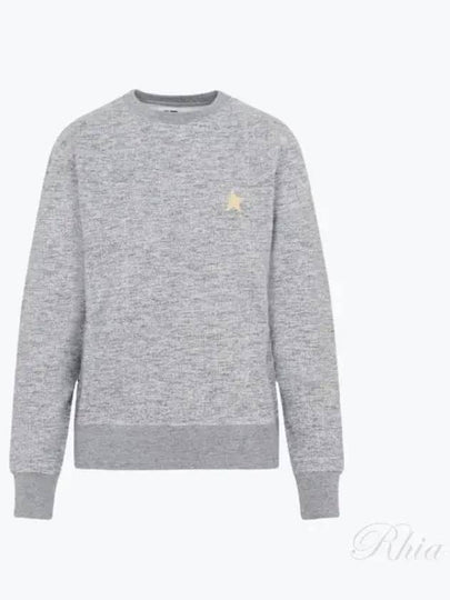 Women's Gold Star Athena Sweatshirt Melange Grey - GOLDEN GOOSE - BALAAN 2