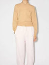 Face Patch Crop Cardigan Biscuit Beige - ACNE STUDIOS - BALAAN 2