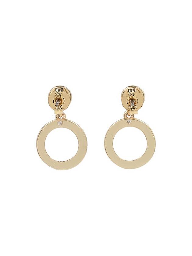 Halo Pave Drop Stud Earrings Gold - COACH - BALAAN 4