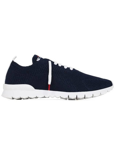 Fit Knit Low Top Sneakers Navy - KITON - BALAAN 1