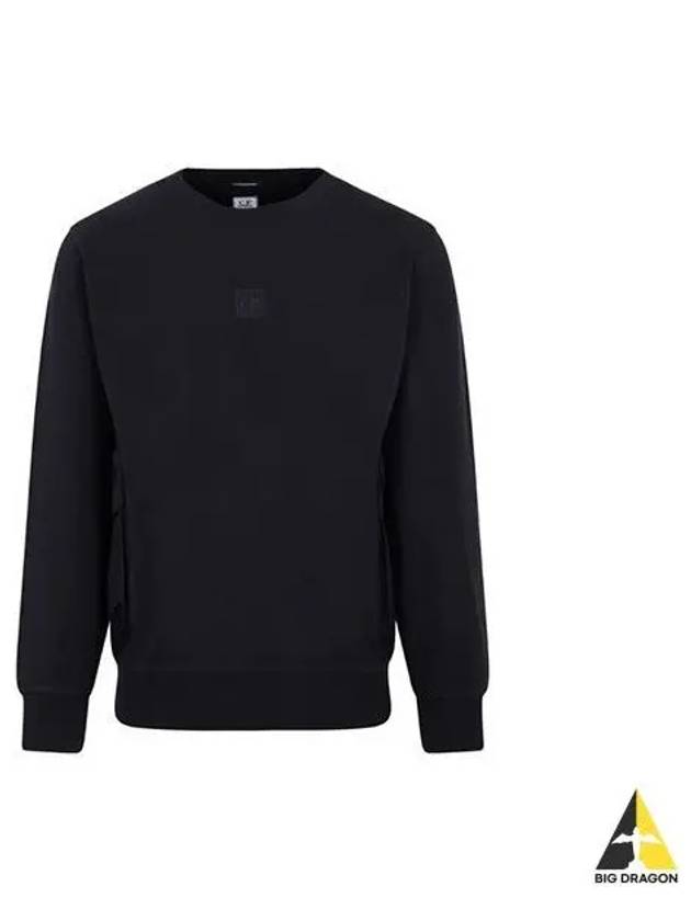 CP Company Metropolis Fleece Sweatshirt Navy White 14CMSS055A 006452M - CP COMPANY - BALAAN 1