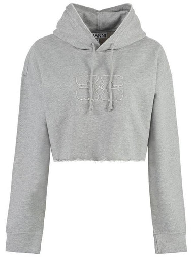 Ganni Cotton Hoodie - GANNI - BALAAN 1