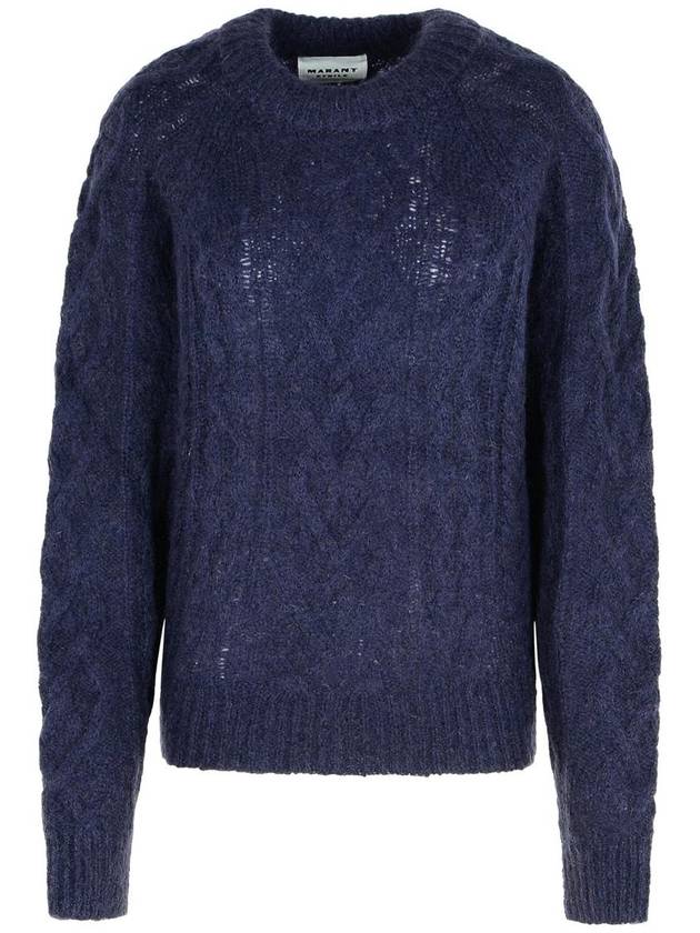 Isabel Marant Étoile 'Elka' Navy Mohair Blend Sweater - ISABEL MARANT ETOILE - BALAAN 1