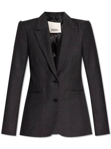 Isabel Marant Blazer Reva, Women's, Grey - ISABEL MARANT - BALAAN 1