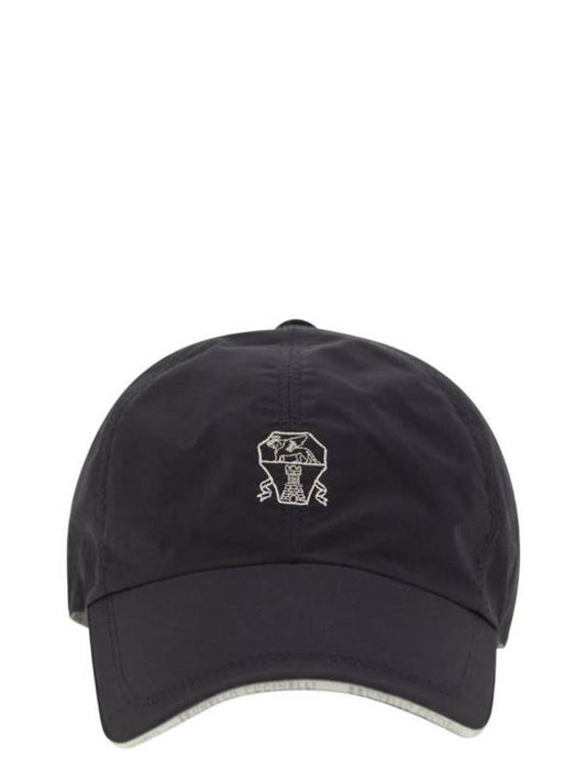 Hat MD4799983CLI19 NAVY BLUE - BRUNELLO CUCINELLI - BALAAN 1