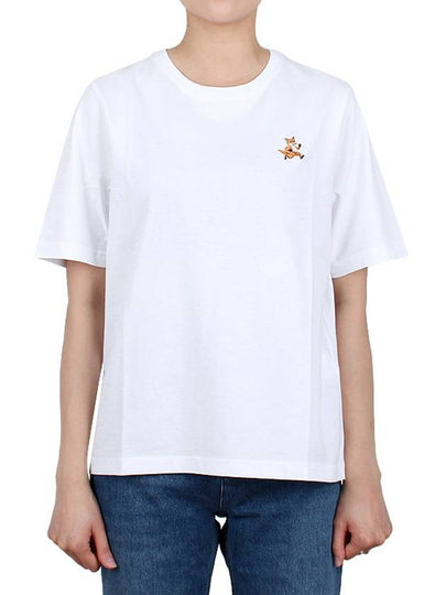 Speedy Fox Patch Comfort Short Sleeve T-Shirt White - MAISON KITSUNE - BALAAN 2