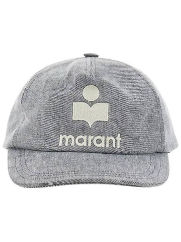 Tyrone Logo Ball Cap Gray - ISABEL MARANT - BALAAN.