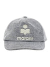 Tyron Logo Ball Cap Grey - ISABEL MARANT - BALAAN 1