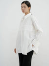 cross detail oversized shirt - YOUNESS - BALAAN 3