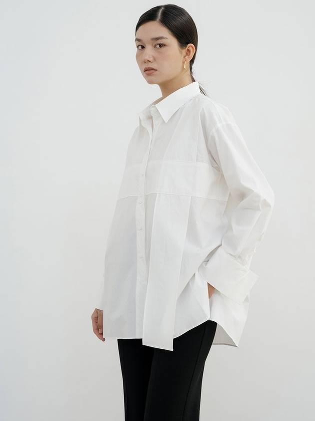 cross detail oversized shirt - YOUNESS - BALAAN 3