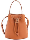 TB Mini Leather Bucket Bag Warm Russet Brown - BURBERRY - BALAAN 1