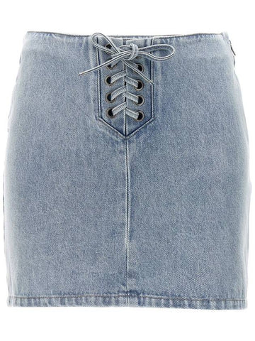 Rotate Birger Christensen Mini Denim Skirt - ROTATE - BALAAN 1