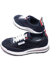 Heavy Athletic Mesh Tech Runner Low Top Sneakers Navy - THOM BROWNE - BALAAN 7