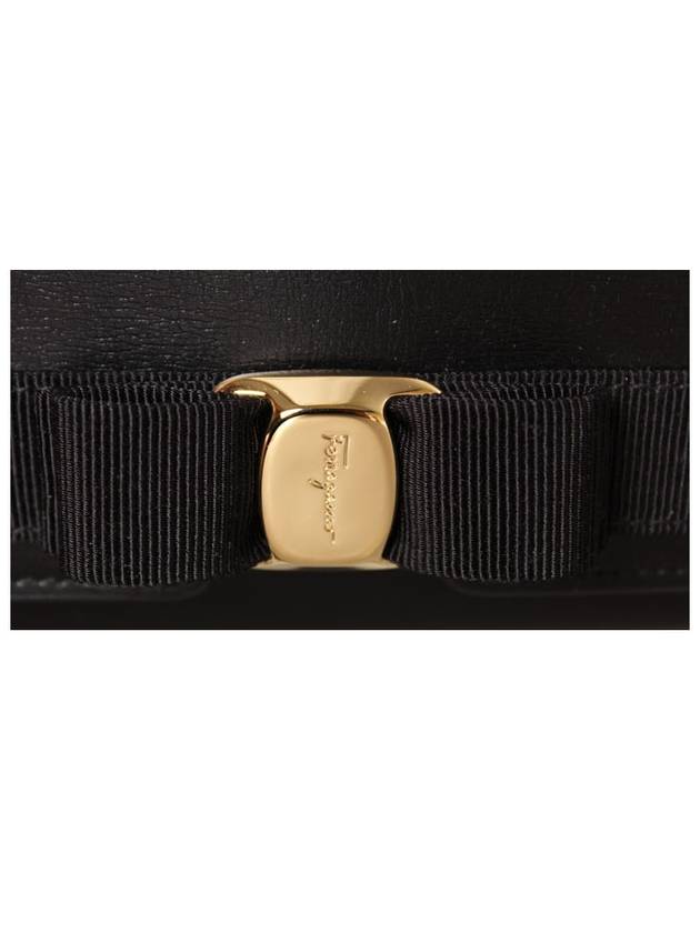 Vara Bow Continental Long Wallet Black - SALVATORE FERRAGAMO - BALAAN 5