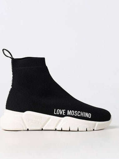 Sneakers Love Moschino in maglia stretch - MOSCHINO - BALAAN 1