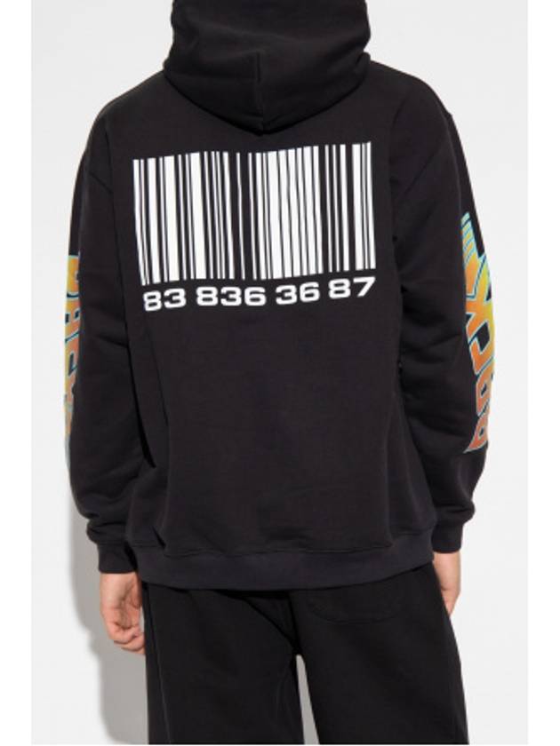 Back To The Future Print Hoodie Black - VETEMENTS - BALAAN 10