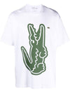 Crocodile Print Short Sleeve T-Shirt White - COMME DES GARCONS - BALAAN 1