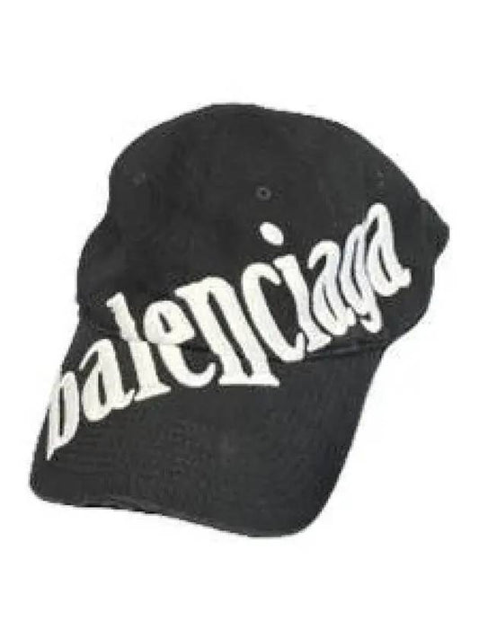 diagonal logo ball cap black - BALENCIAGA - BALAAN 2