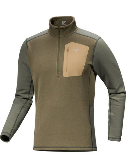 Rho Heavyweight Zip Neck Long Sleeve T-Shirt Green - ARC'TERYX - BALAAN 2