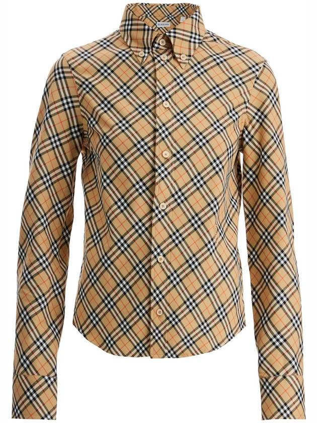 ered shirt with button-down - BURBERRY - BALAAN 1