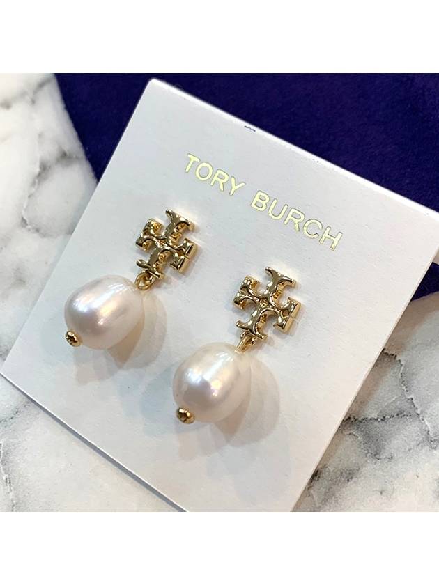 Kira Pearl Drop Earrings Gold - TORY BURCH - BALAAN 5