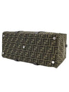 FF Jacquard Fabric Shopper Tote Bag Brown - FENDI - BALAAN 7