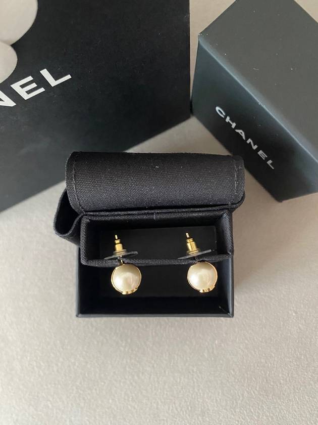 CC Logo EarringsMetal Resin Pearl Earrings ABD270 - CHANEL - BALAAN 4